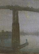James Abbott McNeil Whistler Nocturne in Blue and Gold oil painting artist